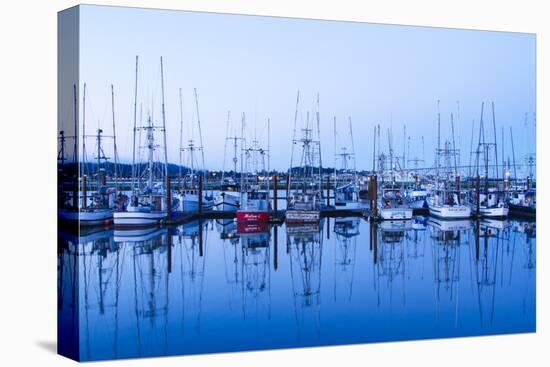 Yaquina Bay Harbor, Newport, OR-Justin Bailie-Premier Image Canvas