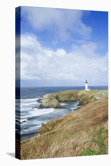 Yaquina Head Lighthouse, Oregon Coast-Justin Bailie-Premier Image Canvas