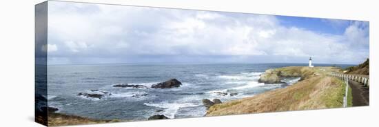 Yaquina Head Lighthouse, Oregon Coast-Justin Bailie-Premier Image Canvas