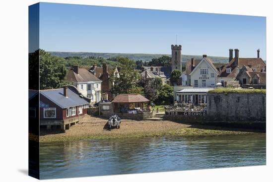 Yarmouth from the Solent in Summer, Isle of Wight, England, United Kingdom, Europe-Roy Rainford-Premier Image Canvas