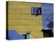 Yellow and Blue Walls with Shadow of a Street Light, La Boca, Buenos Aires, Argentina-Lin Alder-Premier Image Canvas