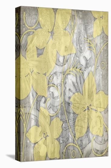 Yellow and Gray I-Jennifer Goldberger-Stretched Canvas