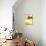 Yellow and Grey Abstract Art Painting-T30 Gallery-Premier Image Canvas displayed on a wall