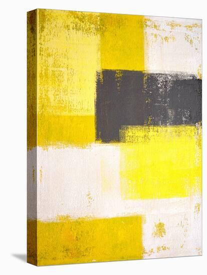 Yellow and Grey Abstract Art Painting-T30 Gallery-Premier Image Canvas