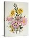 Yellow and Pink Mixed Flowers-Edward Burne-Jones-Premier Image Canvas