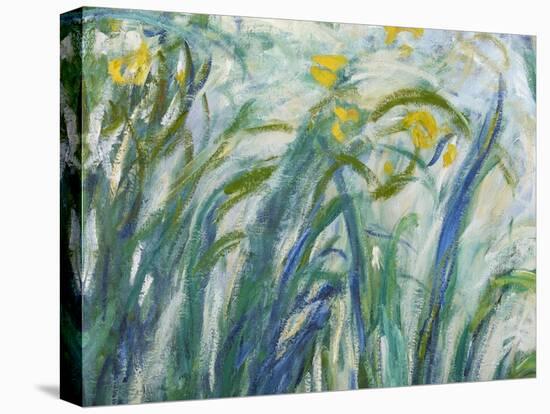 Yellow and Purple Irises, 1924-25 (Detail)-Claude Monet-Premier Image Canvas