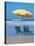 Yellow Beach Umbrella-Mark Gibson-Premier Image Canvas