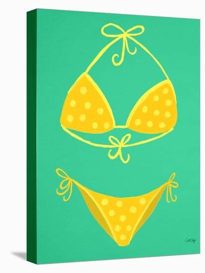 Yellow Bikini Mint-Cat Coquillette-Premier Image Canvas