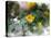 Yellow Floral on Green-Chamira Young-Stretched Canvas
