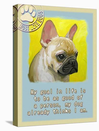 Yellow French Bulldog-Cathy Cute-Premier Image Canvas