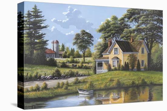 Yellow House-Bill Saunders-Stretched Canvas