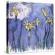 Yellow Iris with Pink Cloud, C.1918-Claude Monet-Premier Image Canvas