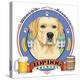 Yellow Labrador Beer Label-Tomoyo Pitcher-Premier Image Canvas