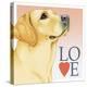 Yellow Labrador Love-Tomoyo Pitcher-Premier Image Canvas