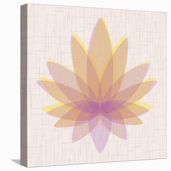 Yellow Lotus-null-Stretched Canvas