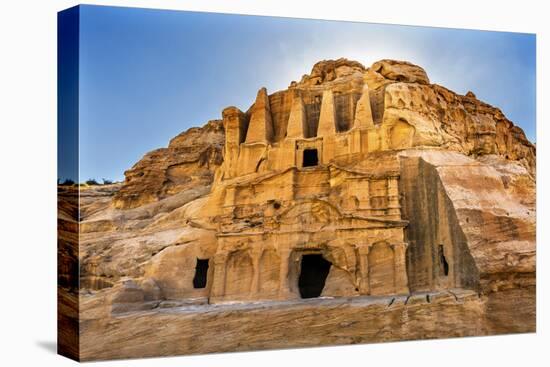 Yellow Obelisk Tomb, Bab el-siq Triclinium, Entrance Into Petra, Jordan-William Perry-Premier Image Canvas