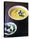 Yellow Pepper Cream Soup with Feta, Olives and Parsley-Maja Smend-Premier Image Canvas