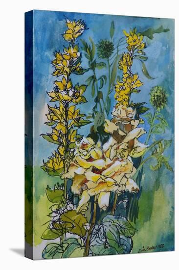 Yellow Rose and Loosestrife, 1983-Brenda Brin Booker-Premier Image Canvas