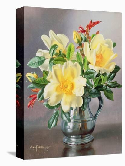 Yellow Roses in a Tankard-Albert Williams-Premier Image Canvas