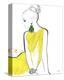 Yellow Sarong-Jessica Durrant-Stretched Canvas