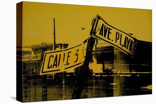 Yellow Sign-David Studwell-Premier Image Canvas