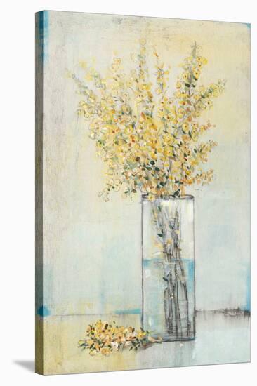 Yellow Spray in Vase I-Tim OToole-Stretched Canvas