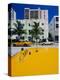 Yellow Taxi, South Beach, Miami Beach, Florida, USA-Sylvain Grandadam-Premier Image Canvas