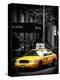 Yellow Taxis, 108 Fifth Avenue, Flatiron, Manhattan, New York City, Black and White Photography-Philippe Hugonnard-Premier Image Canvas