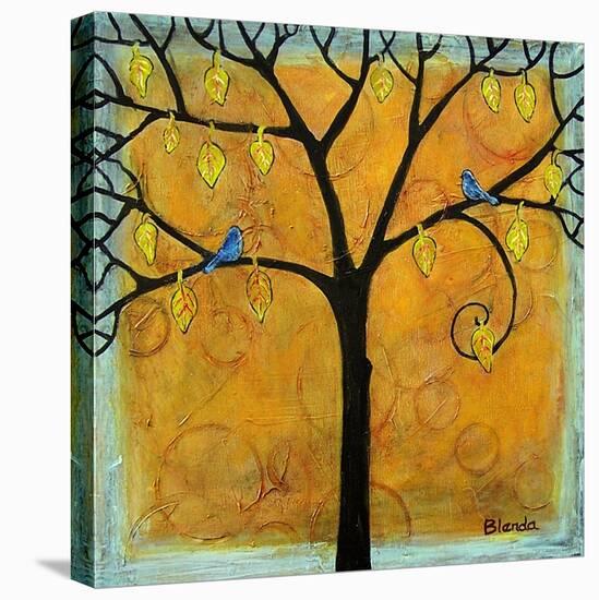 Yellow Tree of Life-Blenda Tyvoll-Stretched Canvas