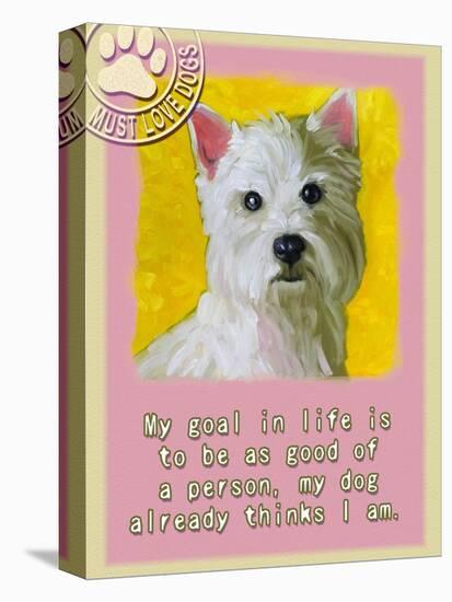 Yellow Westie-Cathy Cute-Premier Image Canvas