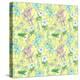 Yellow Wild Flowers Seamless Pattern-nad_o-Stretched Canvas