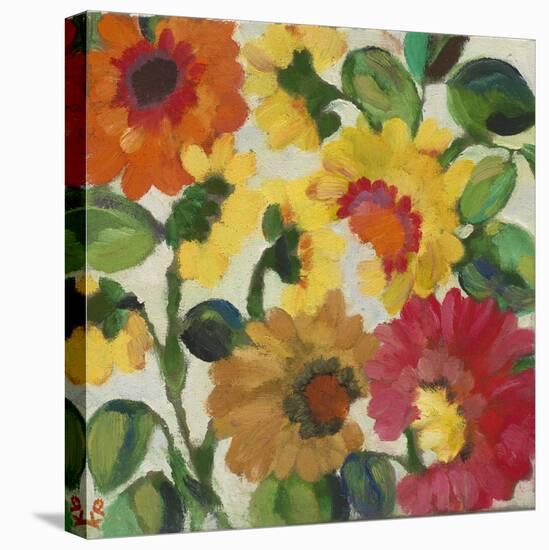 Yellow Zinnias-Kim Parker-Premier Image Canvas