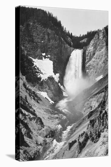Yellowstone Falls, Yellowstone National Park, Wyoming. ca. 1941-1942-Ansel Adams-Stretched Canvas