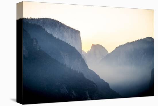 Yellowstone NP, California, USA: Grand View Over The Yosemite Valley While The Sun Is Rising-Axel Brunst-Premier Image Canvas