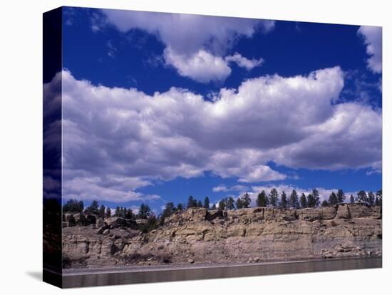 Yellowstone River at Pompeys Pillar National Historic Landmark, Billings, Montana-Connie Ricca-Premier Image Canvas