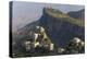 Yemen, Al Mahwit Province, Al Karn, Mountain Village, Elevated View-Peter Adams-Premier Image Canvas