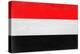 Yemen Flag Design with Wood Patterning - Flags of the World Series-Philippe Hugonnard-Stretched Canvas