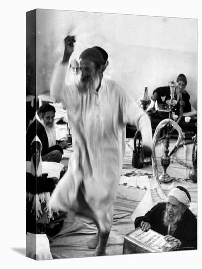 Yemenite Israelis in Home For Aged Dancing to Celebrate Lag B'Omer Day-Paul Schutzer-Premier Image Canvas