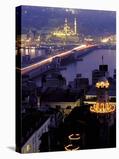 Yeni Mosque and the Galata Bridge, Istanbul, Turkey-Ali Kabas-Premier Image Canvas