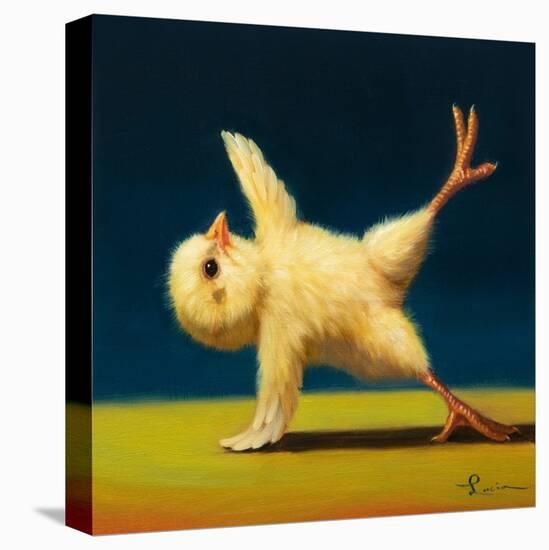 Yoga Chick Side Plank-Lucia Heffernan-Stretched Canvas