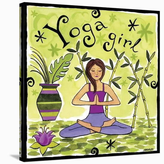 Yoga Girl-Jennifer Brinley-Stretched Canvas