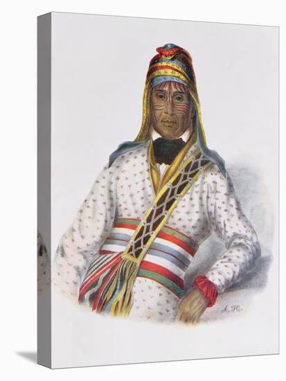 Yoholo-Micco, a Creek Chief, 1825, Illustration from 'The Indian Tribes of North America, Vol.2',…-Charles Bird King-Premier Image Canvas