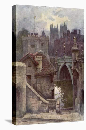 York Lendal Bridge-Ernest W Haslehust-Stretched Canvas