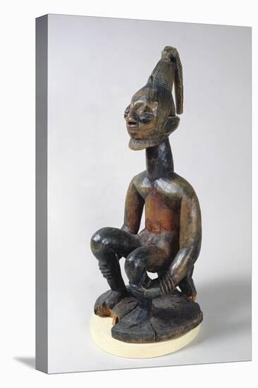 Yoruba Statue of a Seated Chief, Nigeria, 17th-20th Century (Wood)-African-Premier Image Canvas