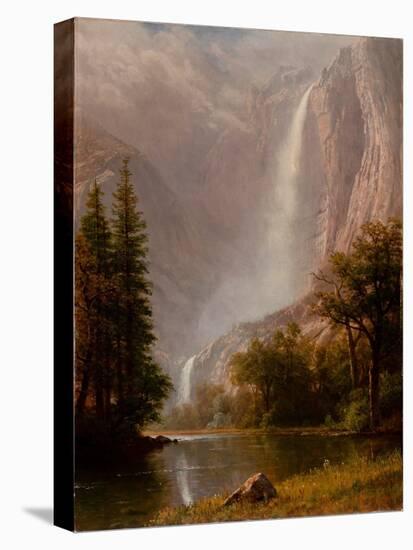 Yosemite Falls, C.1865-70 (Oil on Canvas)-Albert Bierstadt-Premier Image Canvas