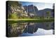 Yosemite Falls viewed across a Yosemite Valley meadow, California, USA. Spring (June) 2016.-Adam Burton-Premier Image Canvas