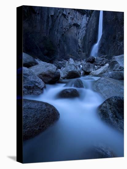 Yosemite National Park, California: Lower Yosemite Falls under Moonlight.-Ian Shive-Premier Image Canvas
