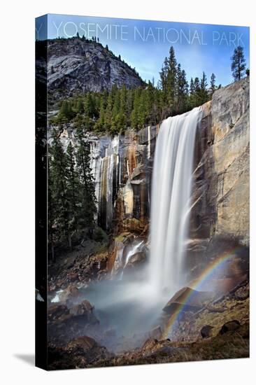 Yosemite National Park, California - Vernal Falls-Lantern Press-Stretched Canvas