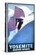 Yosemite National Park, California - Winter Sports Skiing Promotional Poster-Lantern Press-Stretched Canvas