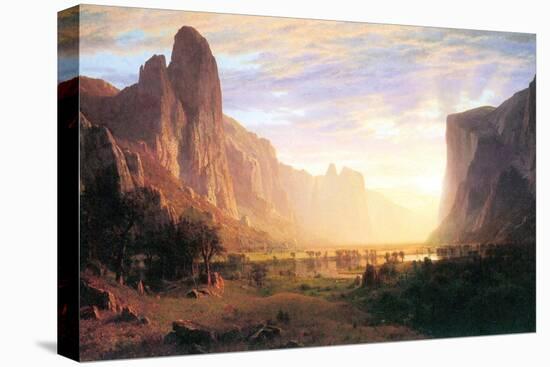 Yosemite Valley 3-Albert Bierstadt-Stretched Canvas